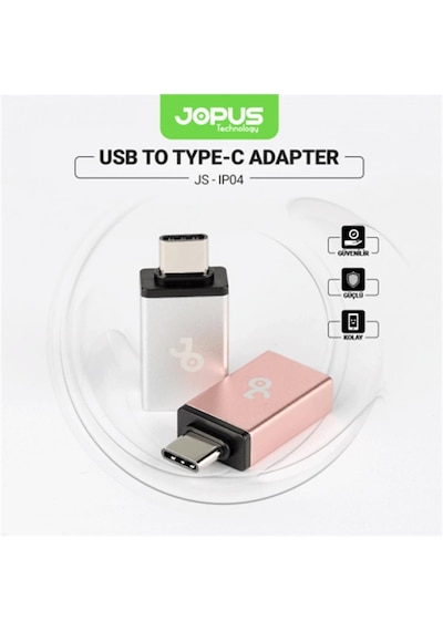 Jopus Usb To Type-c Otg Adapter -gümüş- Jo-ıpo4