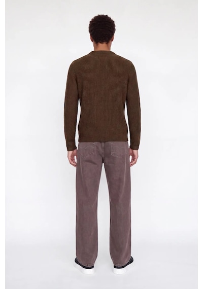 Jack & Jones Jjedover Erkek Kazak Kahverengi