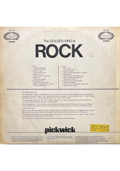 The Golden King Of Rock Bill Halley Lp Plak
