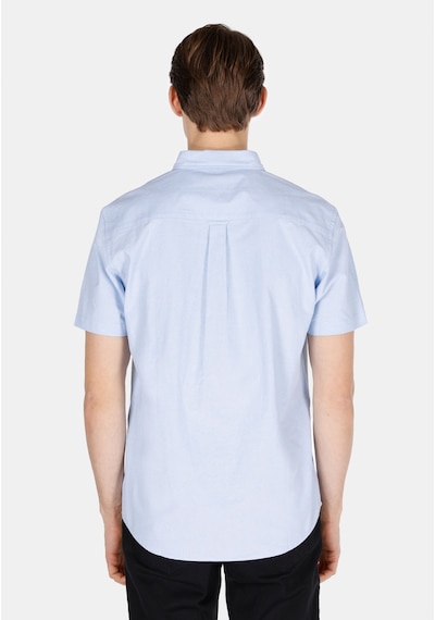 Colin's Colins Regular Fit Shirt Neck Düz Erkek Mavi Kısa Kol Gömlek Cl1073847 Cl1073847 Q1.v1 Ble Mavi
