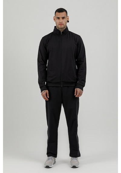 Airlife Sportswear Tam Boy Fermuarlı Erkek Dik Yakalı Eşofman Takımı Siyah
