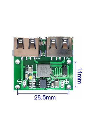 6-24V To 5V 3A Dual Usb Çıkış Voltaj Düşürücü Hw-681 2Xusb Çıkış