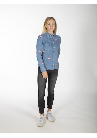 Zoe Karssen Jean Gömlek  ZOKN5132 Mavi