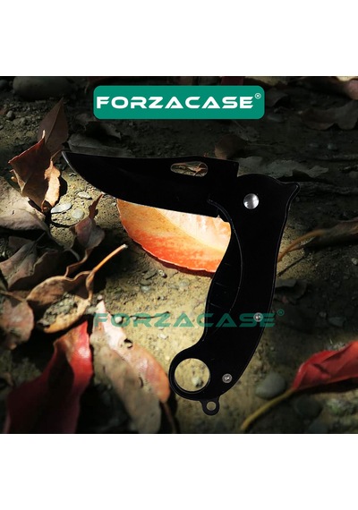 Forzacase Paslanmaz Çelik Ultra Keskin Outdoor Avcılık Kamp Çakısı Fc342 Siyah