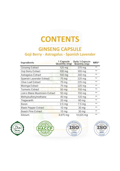 Gökçek Şifa Ginseng 1000 MG 60 Kapsül