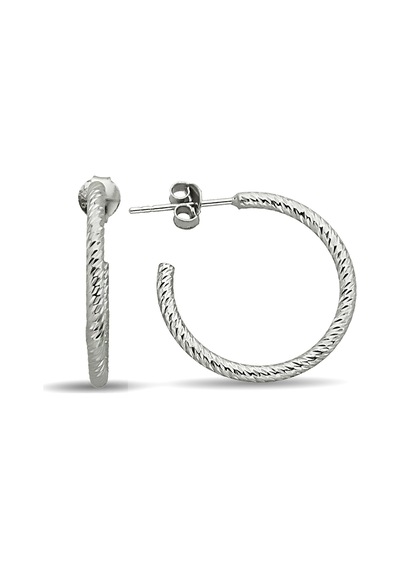 Argentum Concept - Gümüş Burma Halka Küpe - K093401