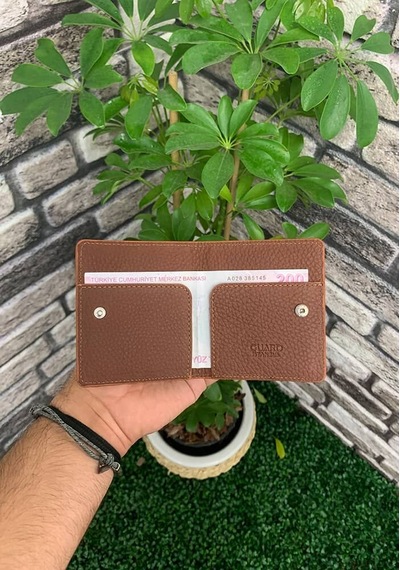 Guard Taba Patlı Tasarım Deri Kartlık Çok Renkli