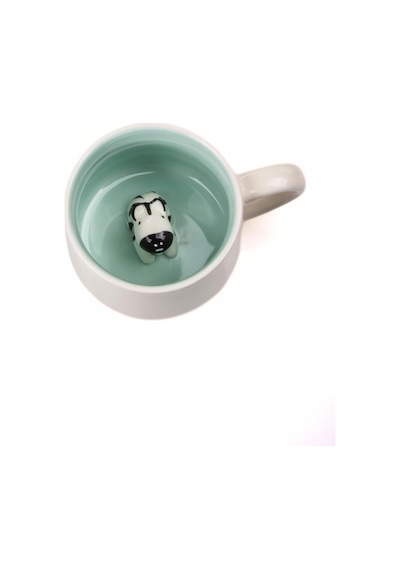 Mukko Home 3d Porselen Kupa Sevimli Zebra Figürlü, 350 Ml, Eğlenceli Ve Şık Tasarım,mavi Beyaz - Çok Renkli