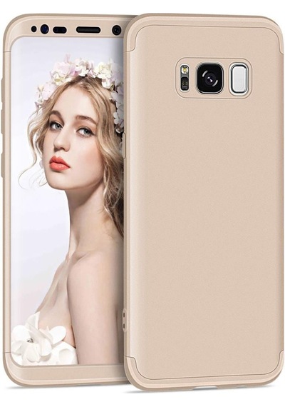 Ceponya Samsung Uyumlu Galaxy S8 Plus Kılıf Kamera Korumalı 360 Tam Koru