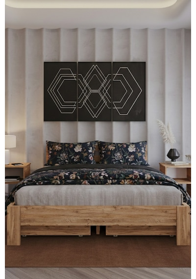 Letto 4 Çekmeceli Çift Kişilik Mdf Karyola 120x200 Yatak Uyumlu - Atlantik Çam Letto 4 Çekmeceli Çift Kişilik Mdf Karyola 120x200 Yatak Uyumlu - Atlantik Çam