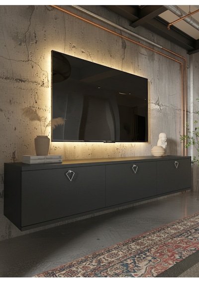 Resital Tv Ünitesi S1836-4 Antrasit Antrasit