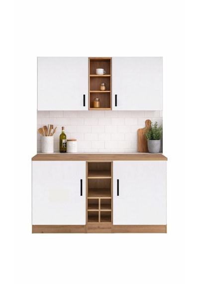 Ayza 4 Kapaklı Çok Amaçlı Dolap-mutfak Dolabı-mikrodalga-erzak-airfryer-kiler Dolabı-kahve Köşesi Beyaz - Atlantik Çam Ayza 4 Kapaklı Çok Amaçlı Dolap-mutfak Dolabı-mikrodalga-erzak-airfryer-kiler Dolabı-kahve Köşesi Beyaz - Atlantik Çam