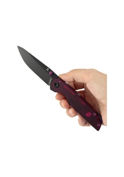 Tenable Mini Warrior Mor Akrilik Sap Siyahlaştırılmış Nitro-v Çelik Kamp Çakı B2005a2 Kum