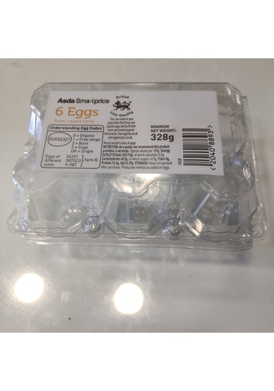 Plastik Yumurta Viyolü Şeffaf 6Lı 400 Adet