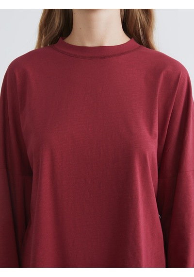Lcw Young Bordo Bisiklet Yaka Kadın Pijama Takımı