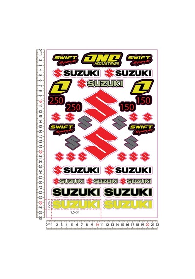 Suzuki Sticker Seti Seti 5