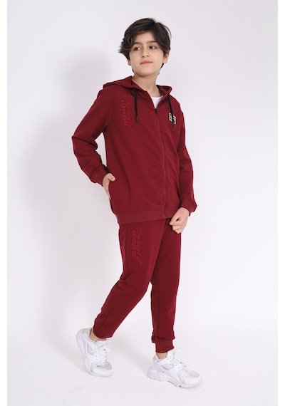 Toontoy Kids Toontoy Erkek Çocuk Nakışlı Eşofman Takım Bordo