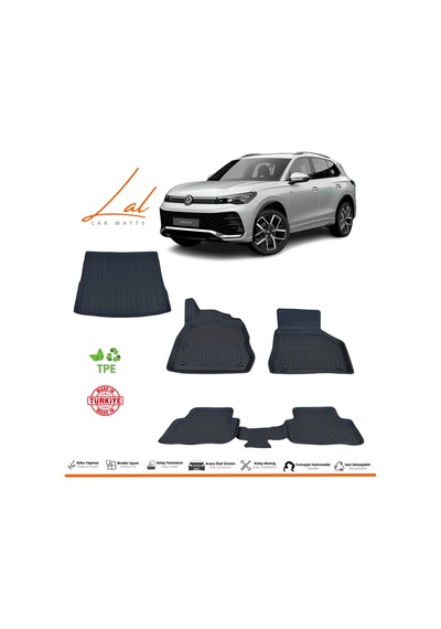 Volkswagen 2024+ 3d Havuzlu Paspas Üst Kademe Bagaj Havuzu Seti