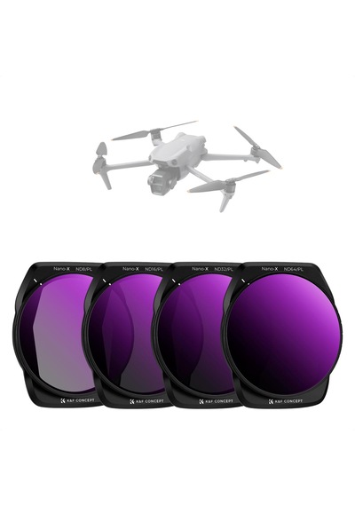 K&f Concept Djı Air 3s İçin Nd/pl 4'lü Set / Nd8/pl + Nd16/pl + Nd32/pl + Nd64/pl