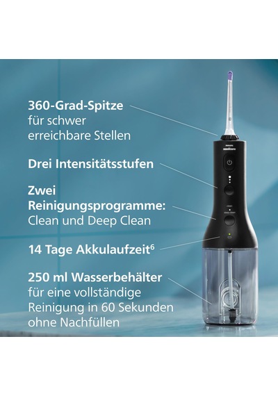 Philips Sonicare Kablosuz Power Flosser 3000 Oral Irrigator, Diş, Diş Etleri Ve Diş Bakımı İçin Su Flosser, Siyah Model Hx3826/33 Philips Sonicare Kablosuz Power Flosser 3000 Oral Irrigator, Diş, Diş Etleri Ve Diş Bakımı İçin Su Flosser, Siyah Model Hx3826/33