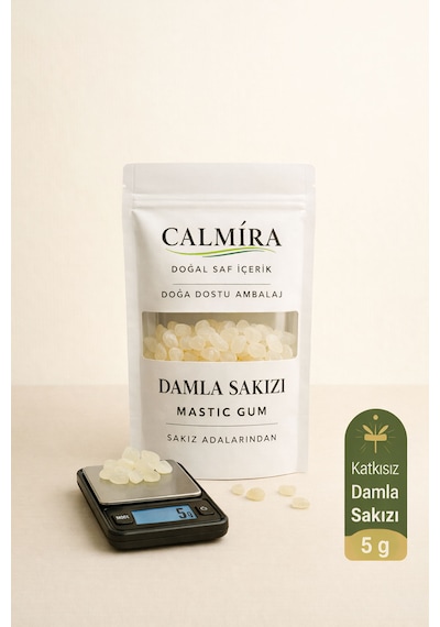 Calmira Damla Sakızı 1. Kalite Doğal - Sakız Adalarından 5 Gr - İri Boy