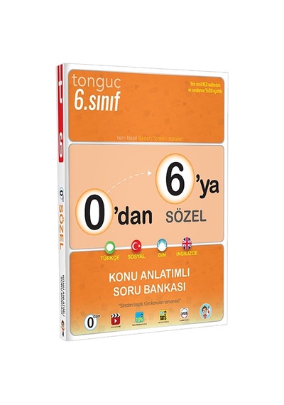 0'dan 6'ya Sözel Konu Anlatımlı Soru Bankası Tonguç Akademi