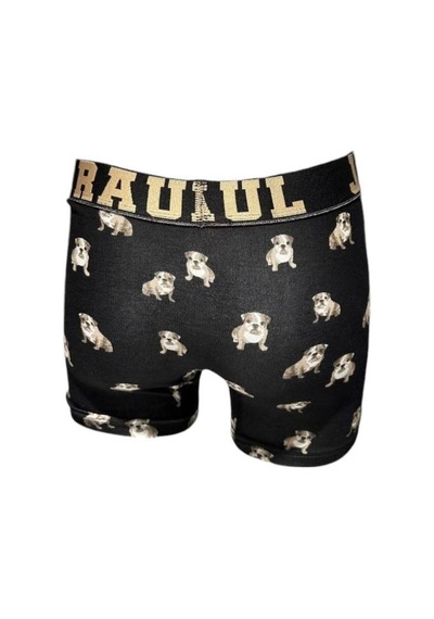 Köpek Desenli Baskılı Erkek Boxer