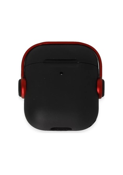 Newface Apple Airpods Uyumlu  2 2.nesil Cool Kılıf - Siyah-kırmızı