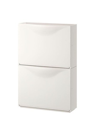 Ikea Trones Ayakkabı Dolabı, Beyaz, 52x39 Cm