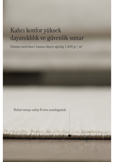 Modern Halı Özel Kesim Halı Kolay Temizlenebilir Halı Salon Halısı Mutfak Halısı Yolluk Bej Halı Bej