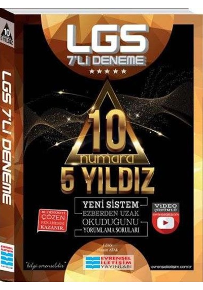 LGS 7'li Video Çözümlü Deneme Sınavı- Evrensel İletişim Yayınları