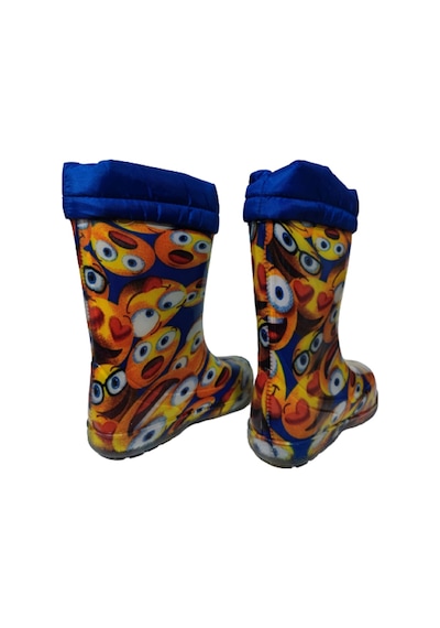 Serabien Unisex Çocuk Mavi Desenli Çizme Mavi