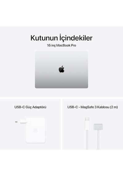 Apple Macbook Uyumlu Pro MX2T3TU/A M4 Pro 24 GB 512 GB SSD 16.2" MacOS Dizüstü Bilgisayar