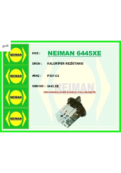 Kalorifer Rezistansı 307-c4 6445.xe