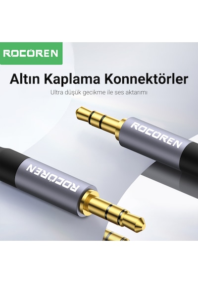 Rocoren 3.5mm Hi-fi Trs Aux Ses Kablosu 5 Metre