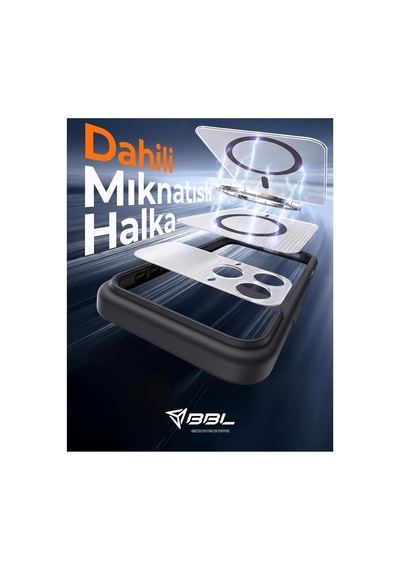 İphone 14 Pro Uyumlu Magsafe Manyetik Kılıf Kamera Korumalı, Çizgili Dokulu, Darbelere Ve Çizilmelere Karşı Dayanıklı, Şık Tasarım Telefon Kılıfı Siyah