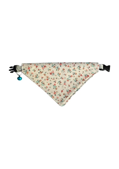 Cocopet Çiçek Desenli Ayarlanabilir Fular Bandana Kedi Tasması