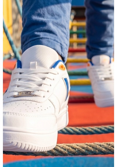 In Step Color-block Comfort: Beyaz-mavi Detaylı Erkek Çocuk Spor Ayakkabı