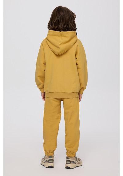 Panço Erkek Çocuk Kapüşonlu Hardal Sweatshirt Sarı