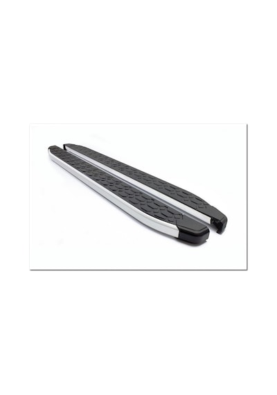 Omsa Line Ford Connect Yan Basamak 2014 Sonrası Blackline Mat Alüminyum Alınlı Yan Koruma Basamak