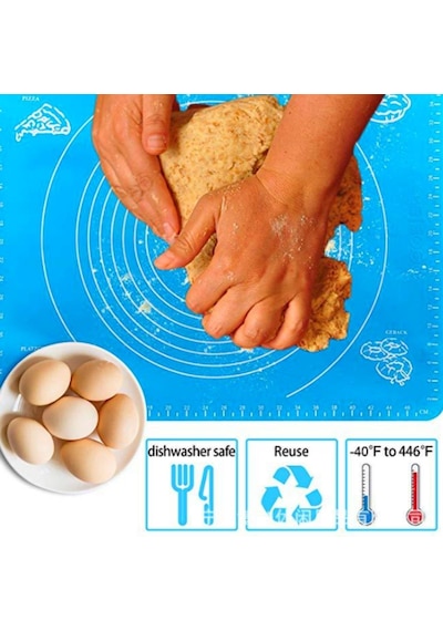 Buffer 40 50Cm Silikon Ölçekli Ekmek Hamur Açma Matı