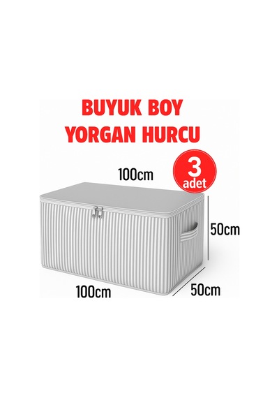 3 - Adet Antrasit Çizgili Maxi Büyük Boy Yastık, Yorgan , Döşek Hurcu Desenli 100x50 50 X 100 Kumaş Diğer