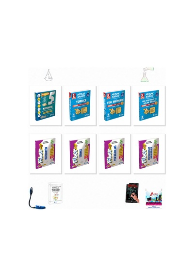 Muba 5. Sınıf Matematik Türkçe Fen Din Muhteşem 8 Kitap Seti