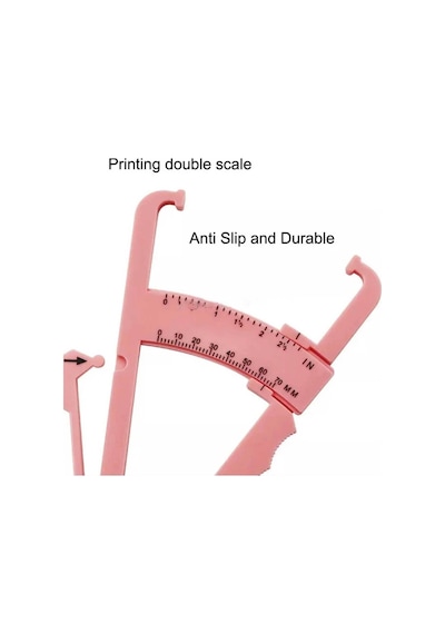 Fitness Için Vücut Plastik Skinfold, Yağ Ölçer,yağ Kaliper, Caliper 17 Cm Pembe