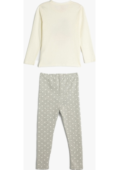 Koton Pijama Takımı Koalalı Uzun Kollu Tişört Ve Beli Lastikli Pijama Altı 2 Parça Ekru 4wmg10218ak 4WMG10218AK010 Ekru Koton Pijama Takımı Koalalı Uzun Kollu Tişört Ve Beli Lastikli Pijama Altı 2 Parça Ekru 4wmg10218ak 4WMG10218AK010 Ekru