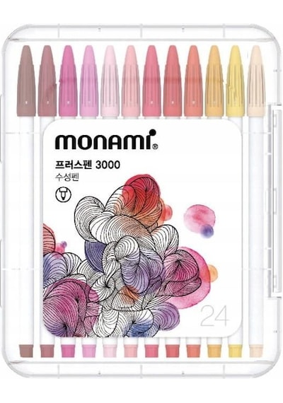Monami Plus Pen 3000 Serisi 24'lü Keçeli Kalem Seti