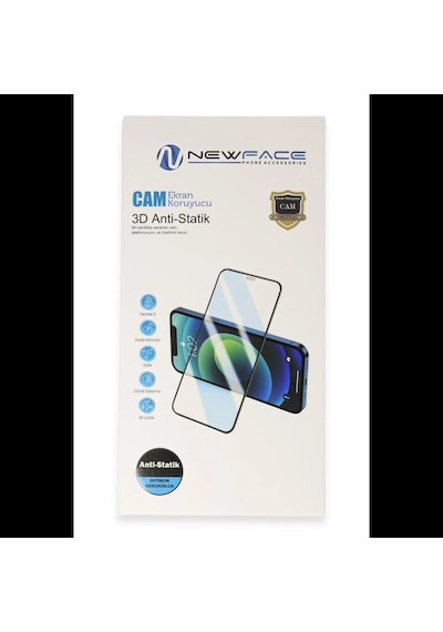Newface Oppo Reno 11f 3d Antistatik Cam Ekran Koruyucu