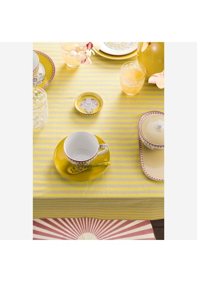 Sarı Porselen Çay Tabağı 9 Cm