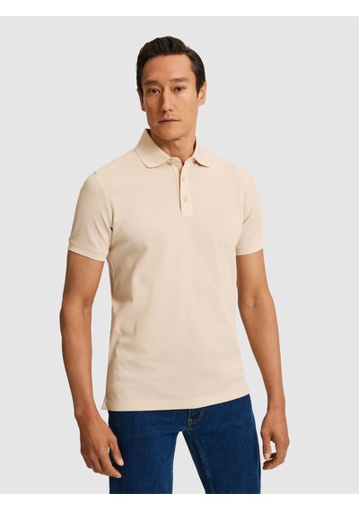 Cacharel Erkek Kum Tişört Basic 50320657-vr085 Ekru