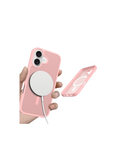 Apple İphone 17 Jota Magsafe Kapak Pembe